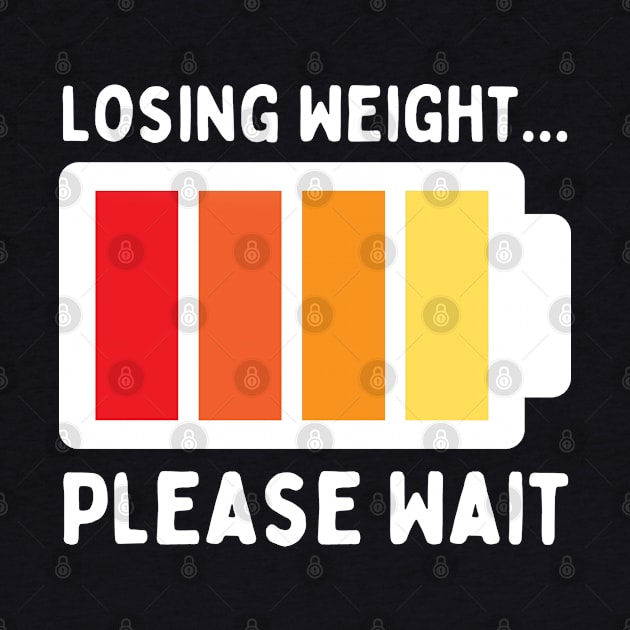 Losing Weight Please Wait, Funny Weight Loss vintage design by Mohammed ALRawi